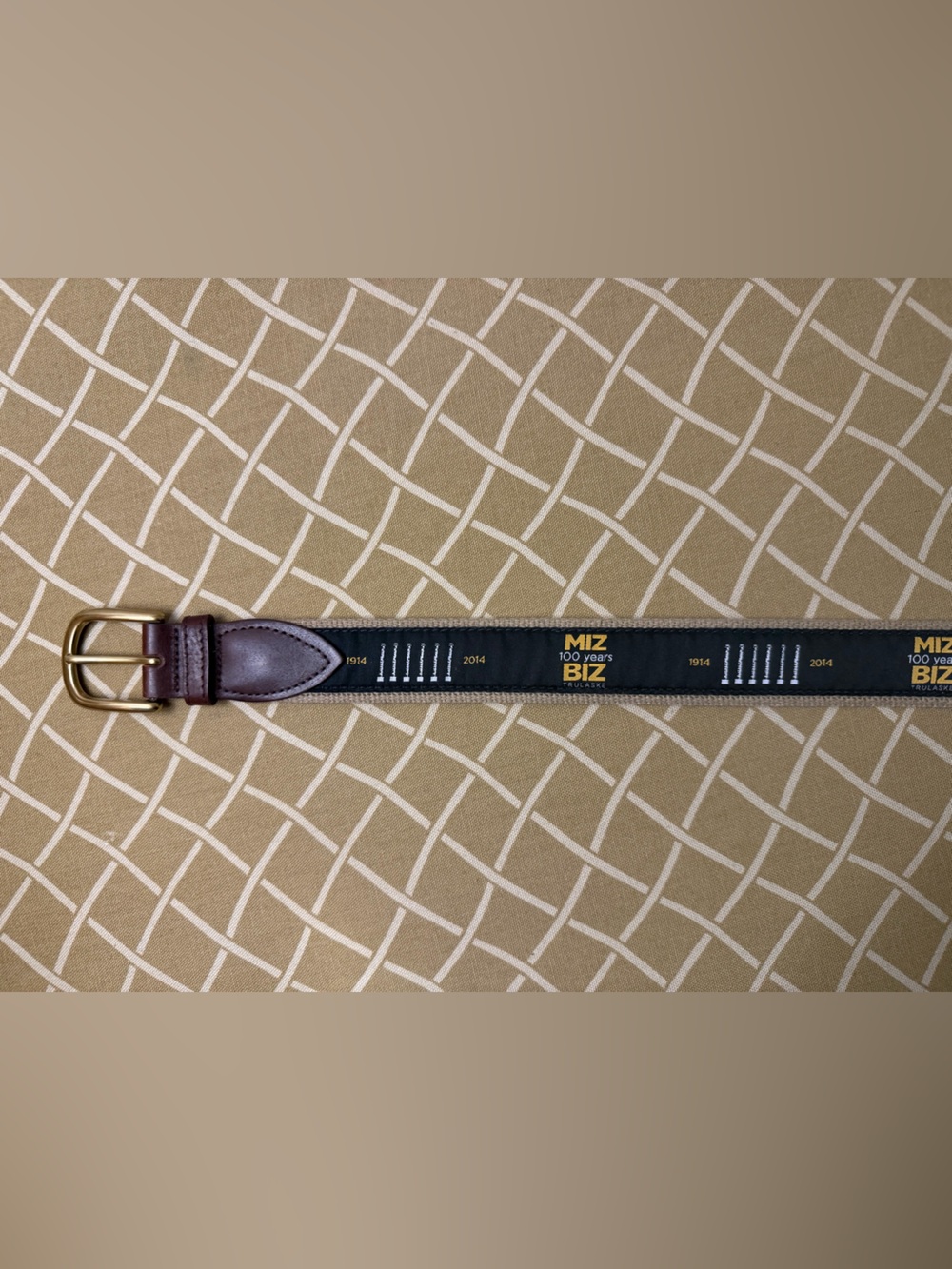 Mizzou Trulaske College of Business 100th Anniversary Belt 1914-2014 Missouri 34